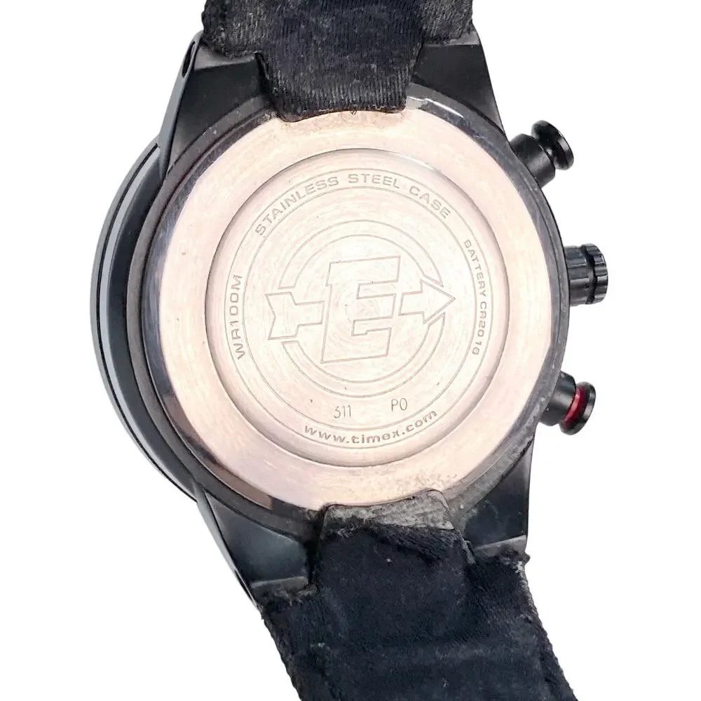 Timex T2N720 Intelligent Quartz Tide Temp Compass Watch Men 45mm Black 100M